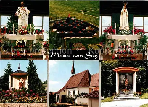 Wigratzbad Herz Jesu und Maria Suehnekirche Heiligenfiguren Kat. Opfenbach