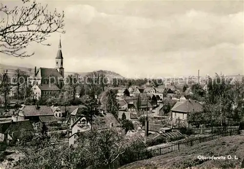 Oberoderwitz Ortsansicht mit Kirche Kat. Oderwitz