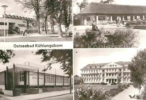 Kuehlungsborn Ostseebad FDGB Meerwasserschwimmhalle Konzertgarten FDGB Urlauberrestaurant Erholungsheim Kat. Kuehlungsborn