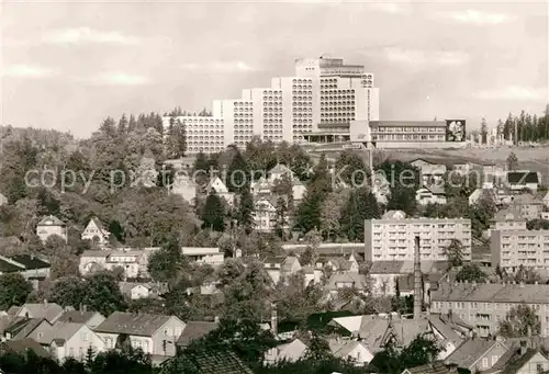 Friedrichroda Stadtbild mit FDGB Erholungsheim August Bebel Kat. Friedrichroda