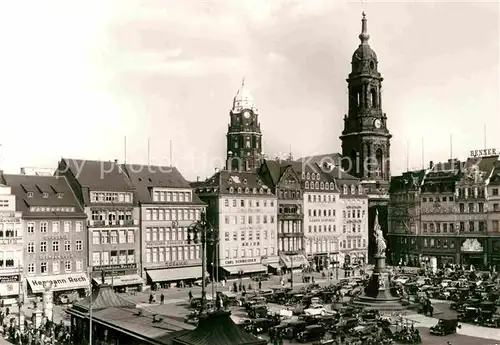 Dresden Altmarkt Siegesdenkmal Kreuzkirche  Kat. Dresden Elbe