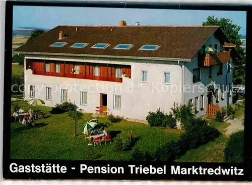 Marktredwitz Gasthaus Pension Triebel Triokarte Kat. Marktredwitz