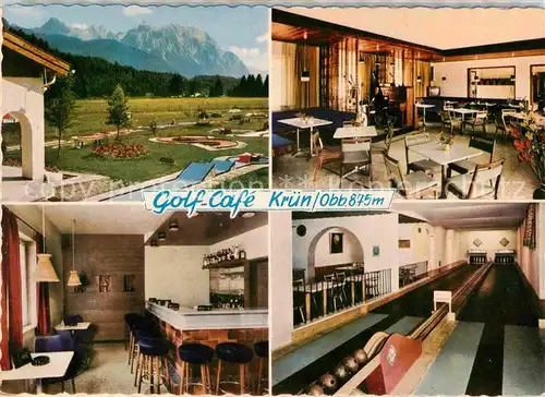 Kruen Golf Cafe Kegelbahn Minigolf Doppelkarte Kat. Kruen