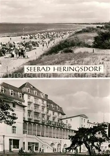 Heringsdorf Ostseebad Usedom Badestrand FDGB Erholungsheim Solidaritaet Kat. Heringsdorf