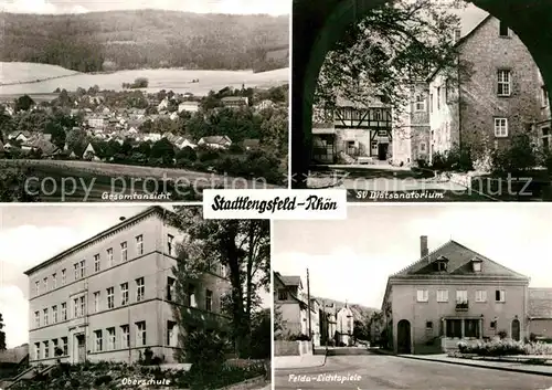 Stadtlengsfeld Panorama SV Diaetsanatorium Oberschule Felda Lichtspiele Kat. Stadtlengsfeld