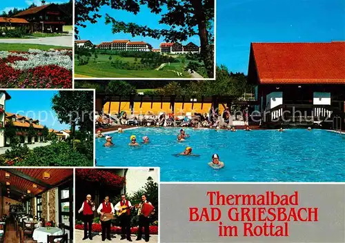 Bad Griesbach Rottal Thermalbad Kurhaeuser Restaurant Musikanten Kat. Bad Griesbach i.Rottal