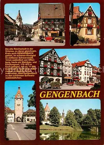 Gengenbach Teilansichten Altstadt Fachwerkhaeuser Mittelalterliche Innenstadt Kat. Gengenbach Schwarzwald