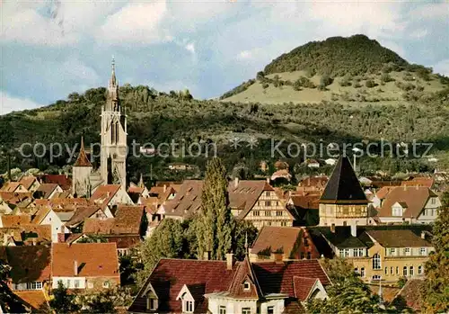 Reutlingen Tuebingen Marienkirche mit Achalm Hausberg der Stadt