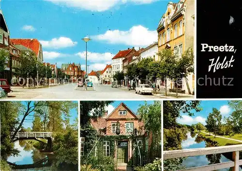 Preetz Innenstadt Bruecke Wohnhaus Kanal Luftkurort Kat. Preetz