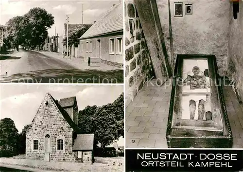 Neustadt Dosse Kampehl Wehrkirche Leichnam Ritter von Kahlbutz Gruft Kat. Neustadt Dosse