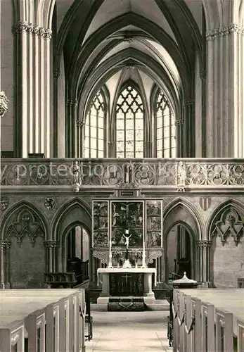 Meissen Elbe Sachsen Dom Lettner Ostchor Altar Kat. Meissen