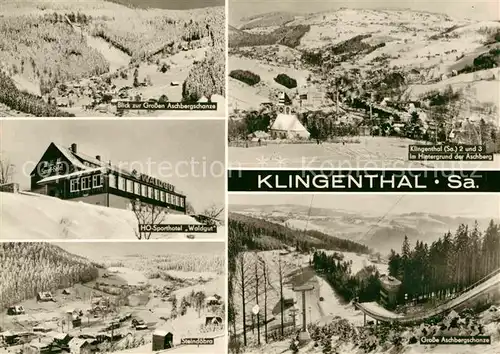 Klingenthal Vogtland Aschberg Grosse Aschbergschanze Steindoebra Kat. Klingenthal Sachsen