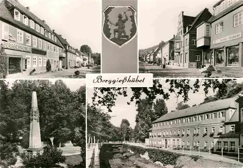 Berggiesshuebel Strassenpartien Postsaeule Kat. Bad Gottleuba Berggiesshuebel