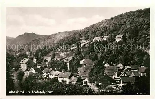 Altenbrak Harz Bodetal Panorama Kat. Altenbrak