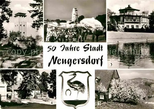 Neugersdorf Sachsen Wasserturm Jacobimarkt Volksbad Pavillon  Kat. Neugersdorf Sachsen