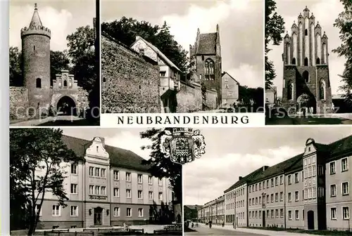 Neubrandenburg Neues Tor Friedlaender Tor Stargarder Tor Kat. Neubrandenburg