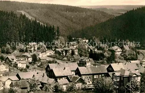 Finsterbergen Panorama Kat. Finsterbergen Thueringer Wald