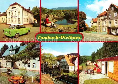 Tambach Dietharz FDGB Erholungsheim Spittergrund Trabbi Kratersee Waldhaus HO Gaststaette Waldbaude Schmalwassergrund Ferienheim Kat. Tambach Dietharz