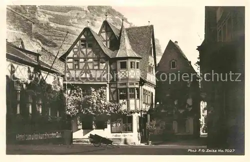 Foto Zeitz F.G. Nr. 1027 Bacharach Gasthaus Altes Haus  Kat. Berchtesgaden