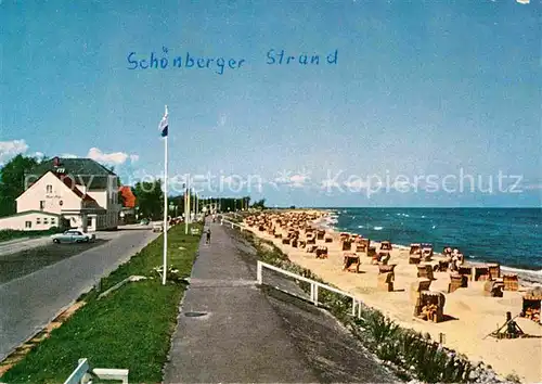 Schoenberger Strand Ostseebad Uferpromenade Strand Kat. Schoenberg (Holstein)