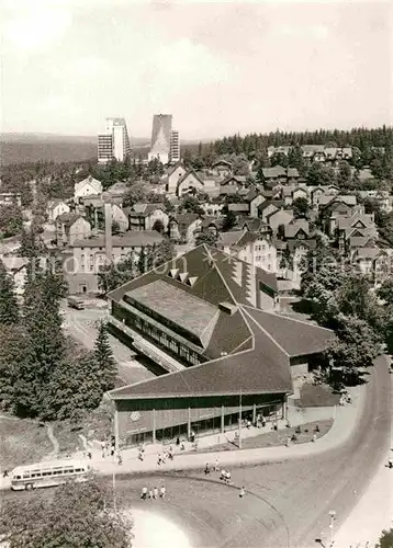 Oberhof Thueringen Blick vom FDGB Erholungsheim Rennsteig Kat. Oberhof Thueringen