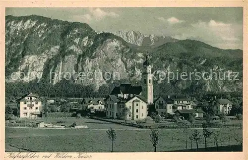 Kiefersfelden mit Wildem Kaiser Kat. Kiefersfelden