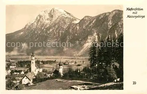 Kiefersfelden mit Kaisergebirge Kat. Kiefersfelden