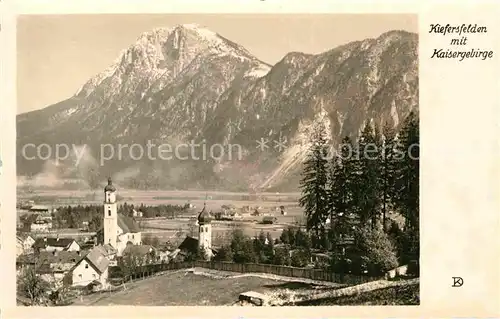 Kiefersfelden mit Kaisergebirge Kat. Kiefersfelden