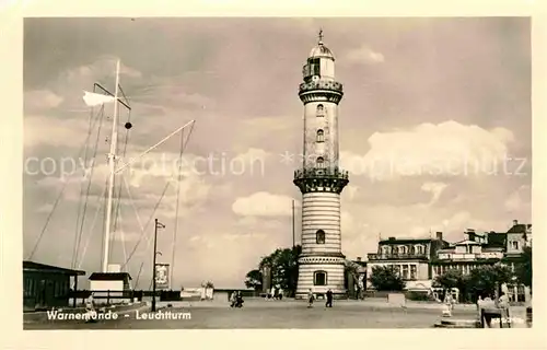 Warnemuende Ostseebad Leuchtturm Kat. Rostock