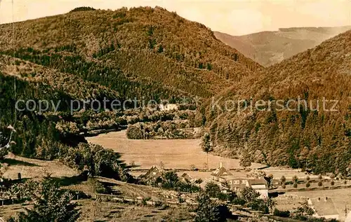 Benshausen Panorama Benshaeuser Grund Thueringer Wald Kat. Benshausen