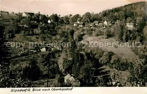 Kipsdorf Blick nach Oberkipsdorf Kat. Altenberg