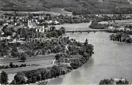 Bad Saeckingen Blick ueber den Rhein Kat. Bad Saeckingen