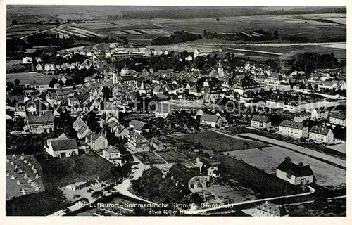 Simmern Hunsrueck Luftkurort Sommerfrische Fliegeraufnahme Kat. Simmern  Hunsrueck