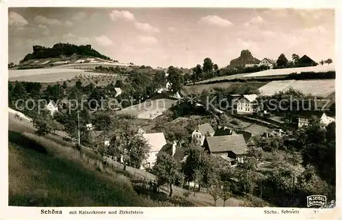 Foto Seidel M. Schmilka Nr. Schoena Kaiserkrone Zirkelstein  Kat. Bad Schandau