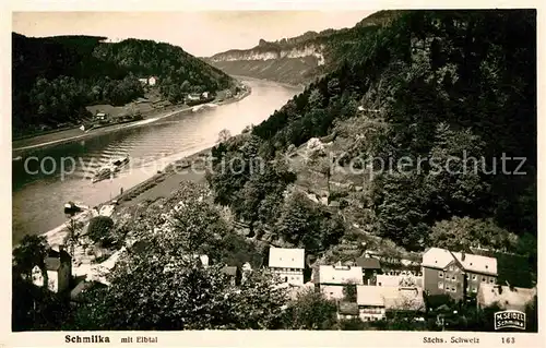 Foto Seidel M. Schmilka Nr. 163 Schmilka Elbtal  Kat. Bad Schandau