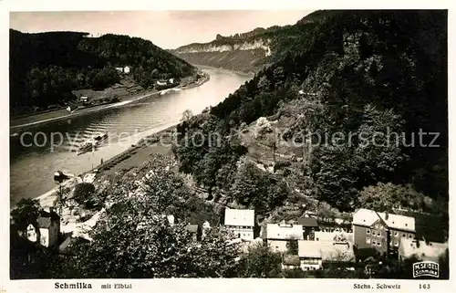 Foto Seidel M. Schmilka Nr. 163 Schmilka Elbtal  Kat. Bad Schandau