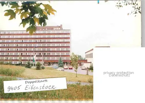 Eibenstock Erholungsheim Am Auersberg Doppelkarte Kat. Eibenstock