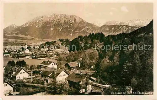 Oberaudorf mit Kaisergebirge Kat. Oberaudorf