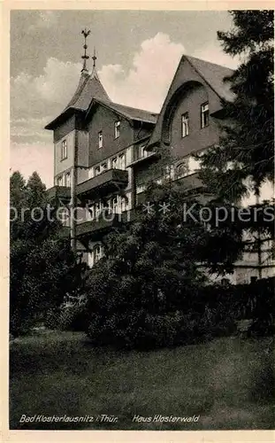 Bad Klosterlausnitz Haus Klosterwald Kat. Bad Klosterlausnitz