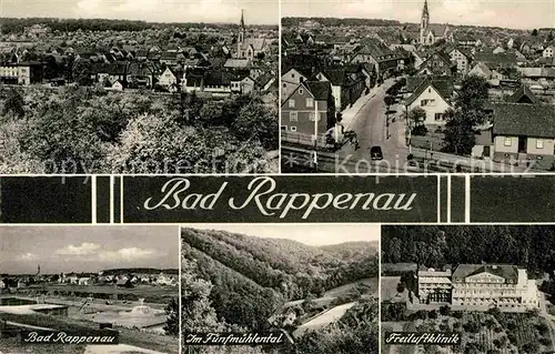 Bad Rappenau Ortsansichten mit Kirche Fuenfmuehlental Freiluftklinik Kat. Bad Rappenau