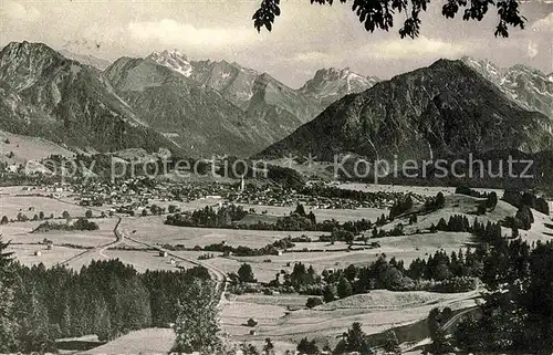 Oberstdorf Alpenpanorama Kat. Oberstdorf