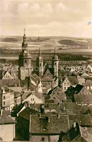 Eisleben Teilansicht mit Kirche Lutherstadt Kat. Eisleben