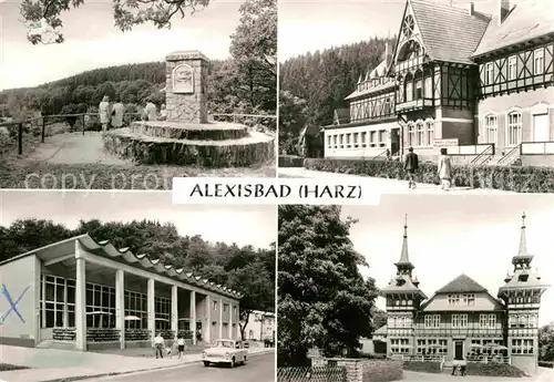 Alexisbad Harz Friedensdenkmal Hotel Linde Goldene Rose Kat. Harzgerode