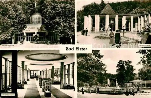 Bad Elster Moritzquelle Wandelhalle Badeplatz  Kat. Bad Elster