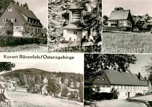 Baerenfels Erzgebirge Teilansichten Kurort Kat. Altenberg