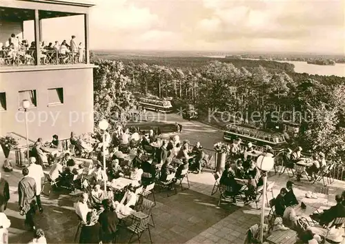 Berlin Mueggelturm Restaurant Terrasse Kat. Berlin