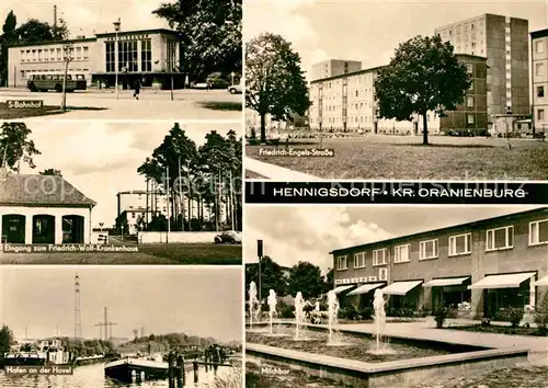 Hennigsdorf S Bahnhof Friedrich Wolf Krankenhaus Hafen Havel Milchbar Wasserspiele Friedrich Engels Schule Kat. Hennigsdorf