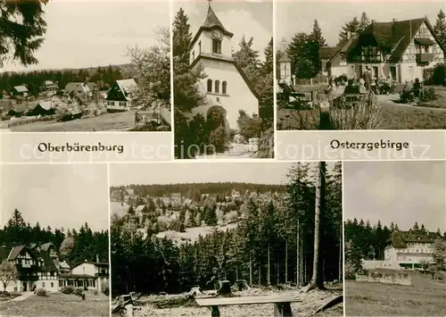 Oberbaerenburg Teilansichten Kirche Waldpartie