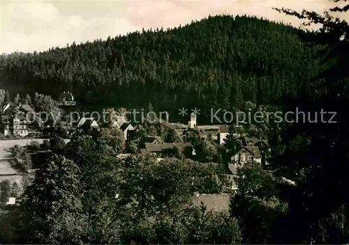 Baerenfels Erzgebirge Teilansicht mit Spitzberg Kurort Kat. Altenberg