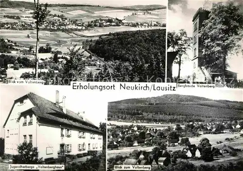 Neukirch Lausitz Panorama Blick vom Valtenberg Bergbaude Jugendherberge Kat. Neukirch Lausitz